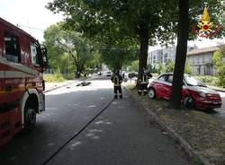 incidente auto moto busto arsizio