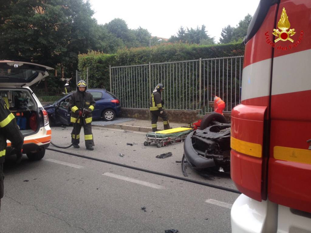 Incidente via Curtatone Gallarate 12 luglio 2018