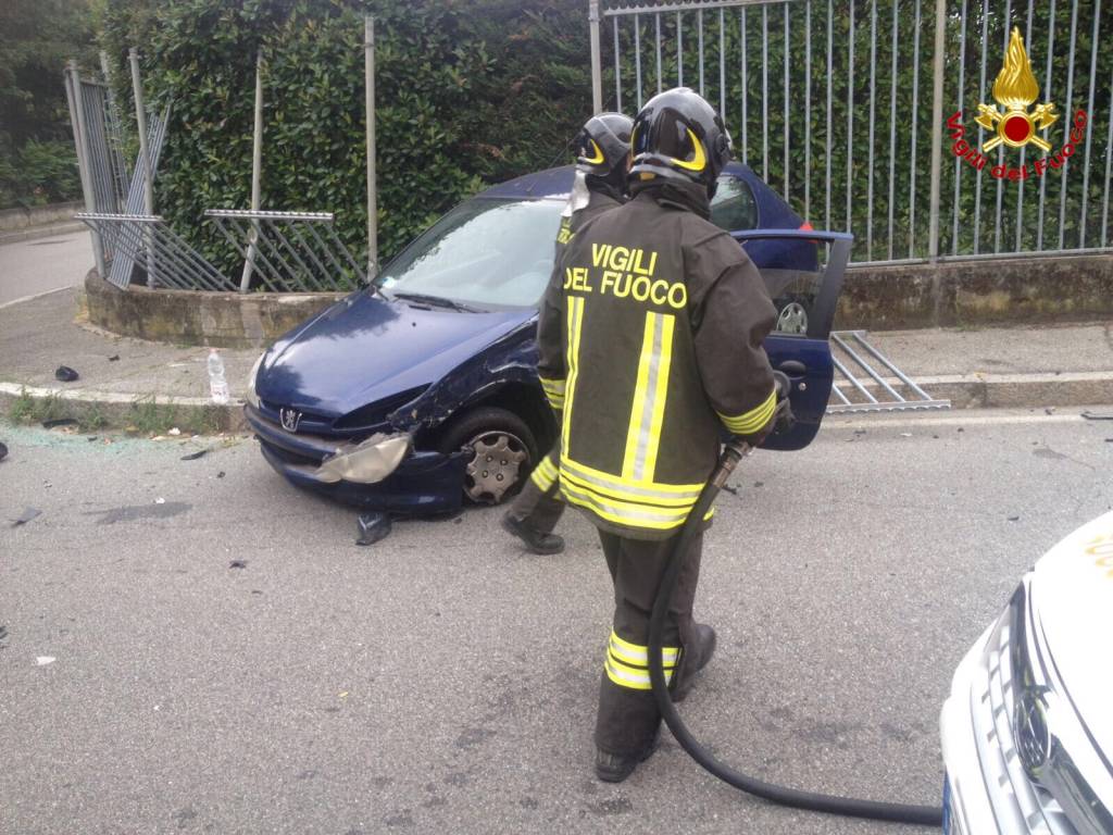 Incidente via Curtatone Gallarate 12 luglio 2018