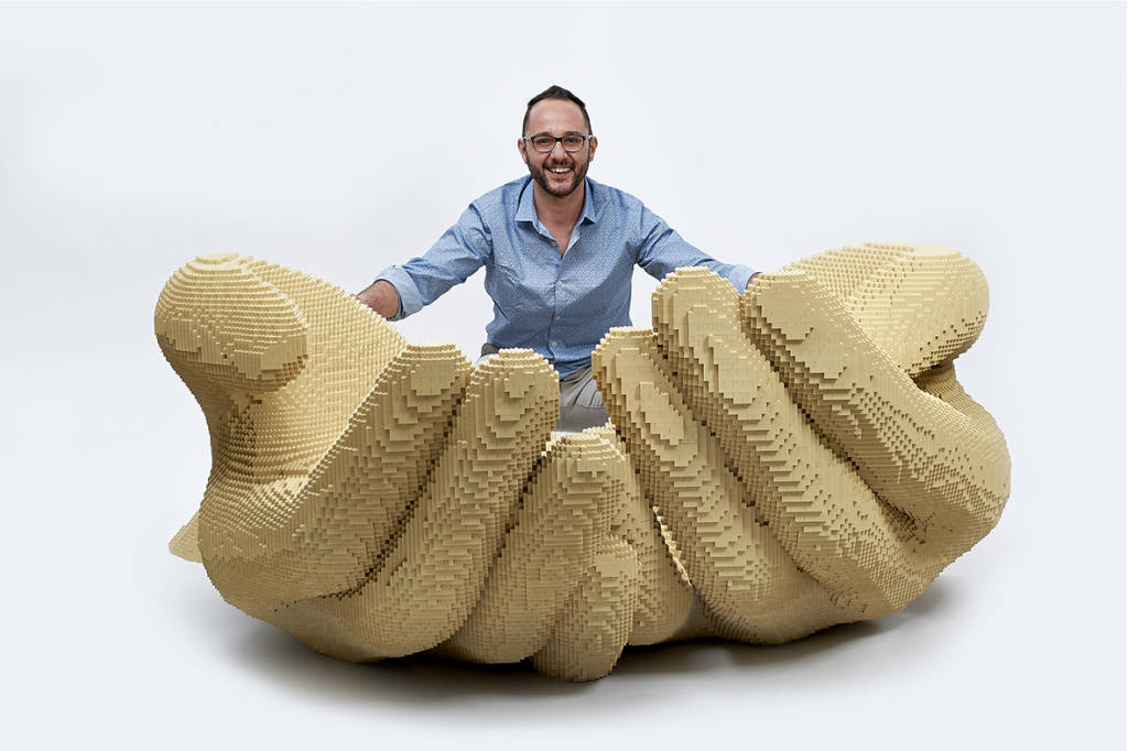 La mostra realizzata in mattoncini Lego