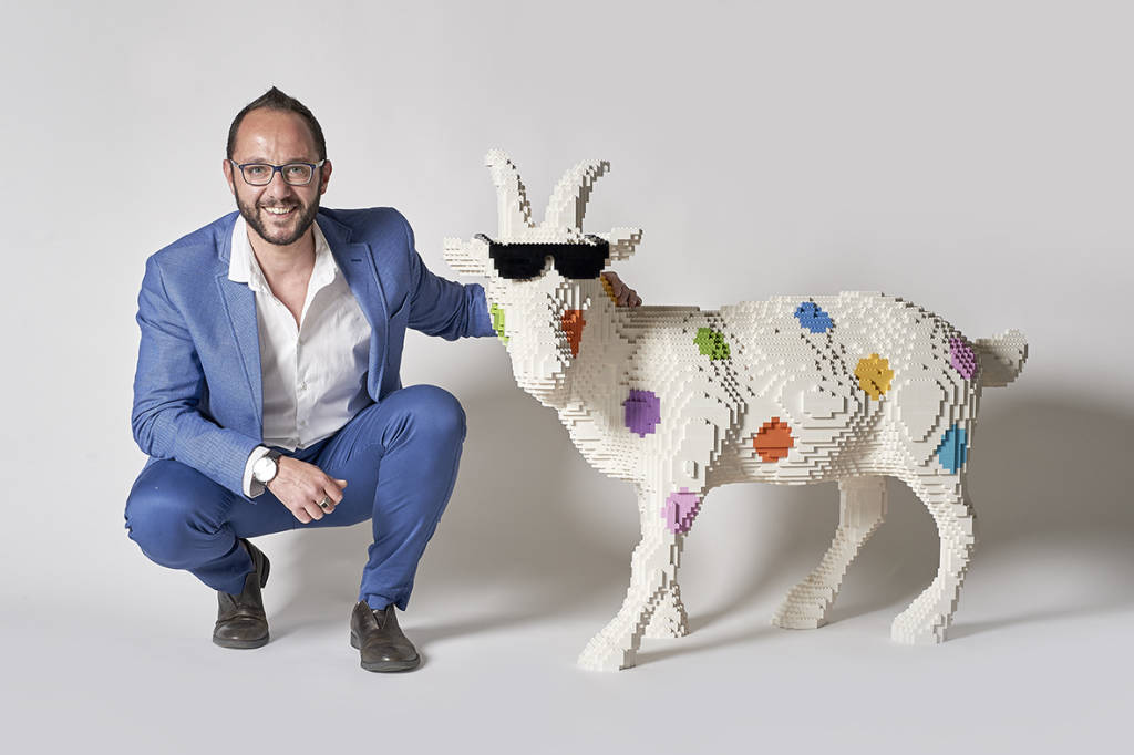 La mostra realizzata in mattoncini Lego