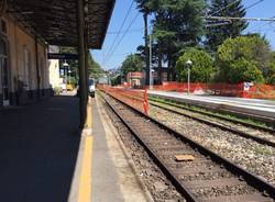 Lavori al binario 1 della stazione FS di Varese