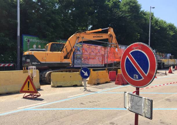Lavori in piazzale Kennedy