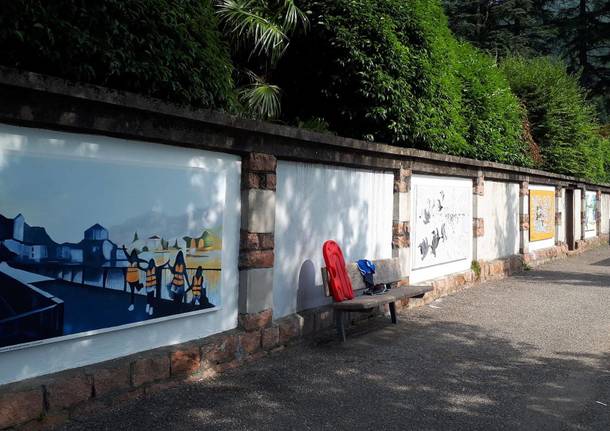 Porto Ceresio: nuovi murales sulla passeggiata a lago