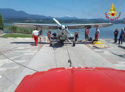 aereo caduto lago di varese