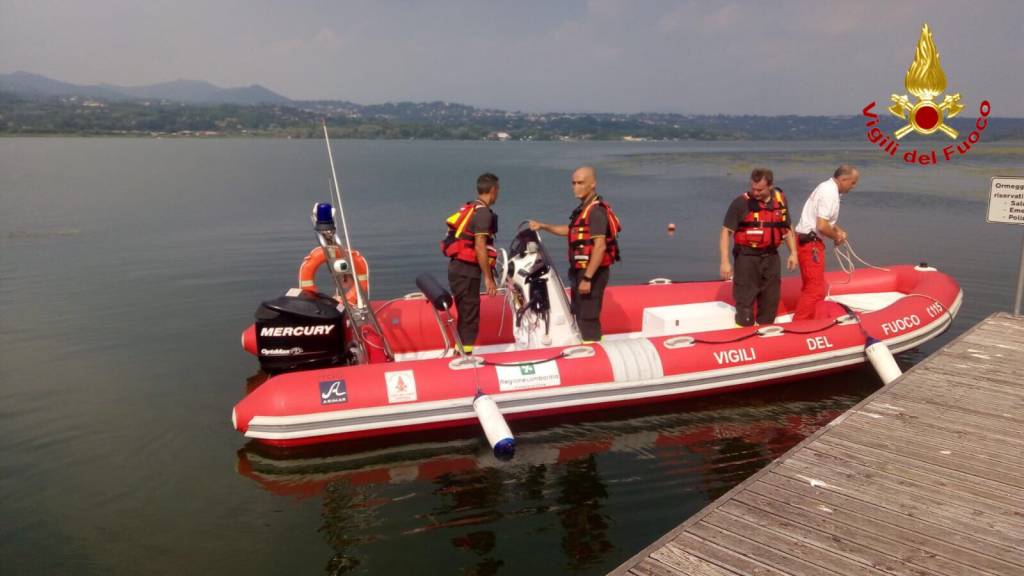 Aereo nel lago a Cazzago Brabbia