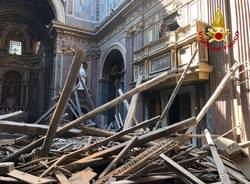 Il crollo nella chiesa di San Giuseppe dei Falegnami
