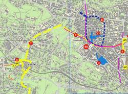 Ciclabile Stazioni - Lago: la mappa 