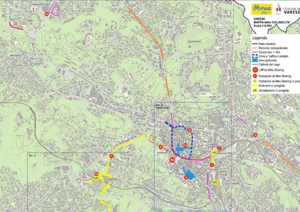 Ciclabile Stazioni – Lago: ecco la mappa