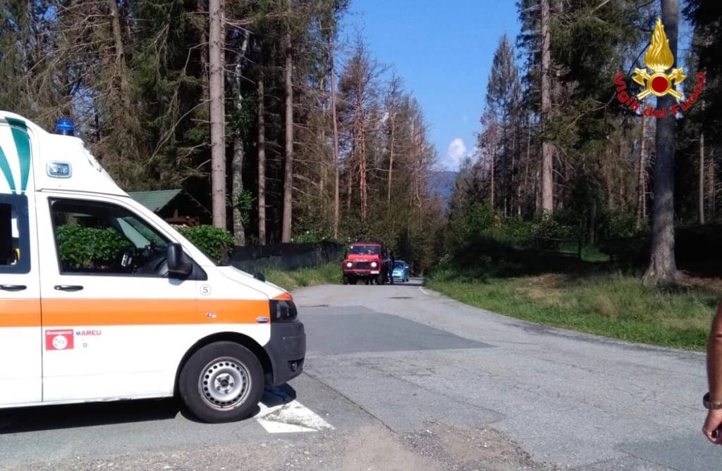 Ciclista cade a Montegrino, interviene l'elisoccorso