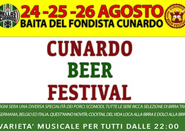 cunardo beer festival