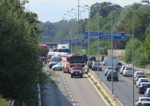 Incidente sulla 336 a Cardano al Campo