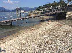 Lago Maggiore in magra, estate 2018