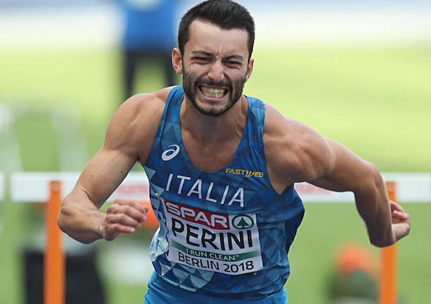 lorenzo perini atletica leggera 110 ostacoli europei berlino 2018 foto colombo/fidal