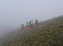 Monte Chiusarella, il recupero del parapendio