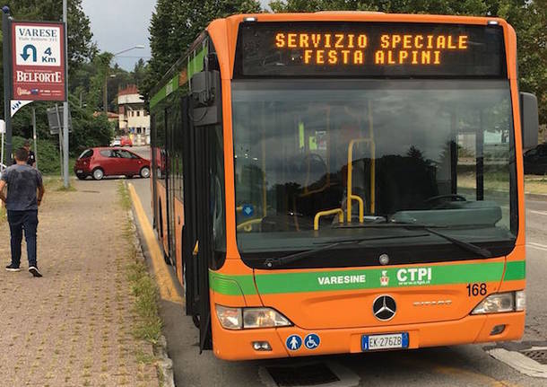 navetta pullman autolinee varesine festa della montagna alpini 2018