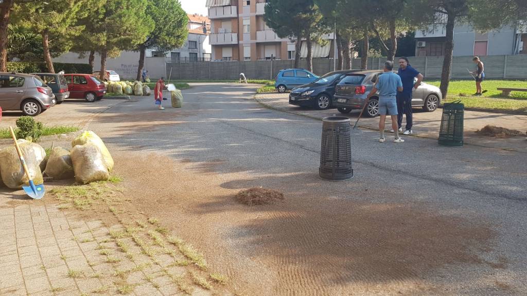 residenti via del chisso pulizia parco