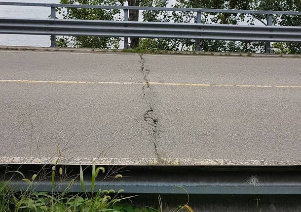 Le condizioni del ponte di Colmegna