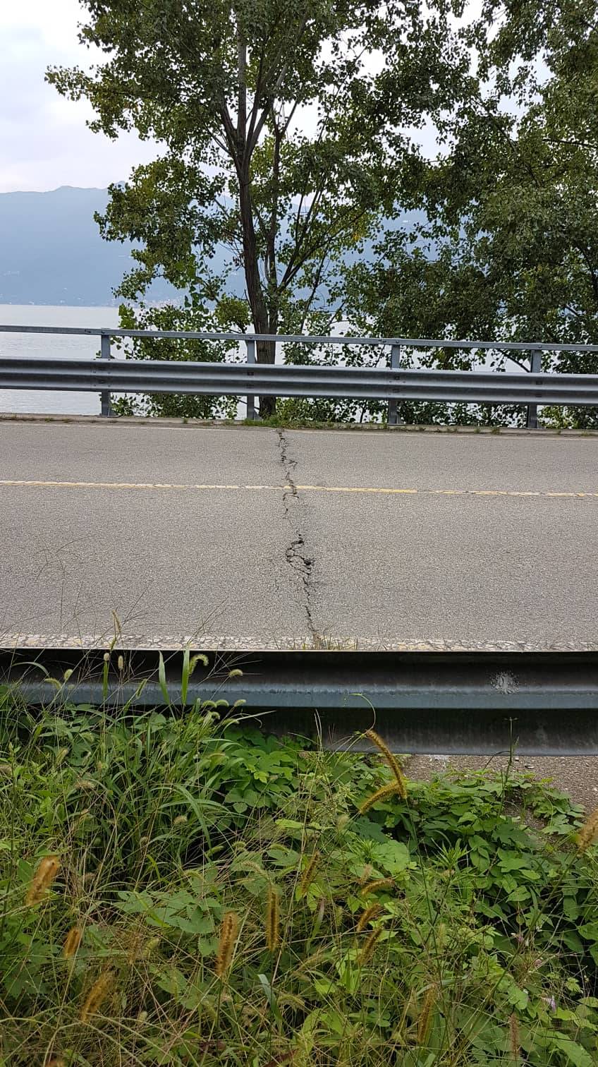 Le condizioni del ponte di Colmegna