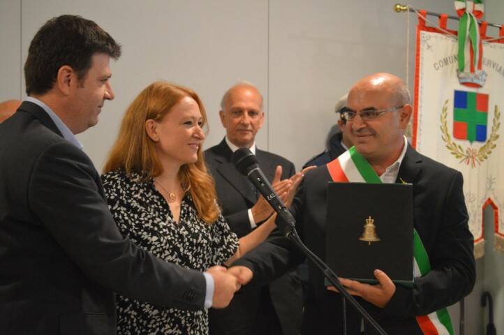 Inaugurazione nuova scuola di via dei boschi Nerviano ministro Bussetti  16 