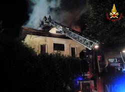Incendio abitazione a Busto