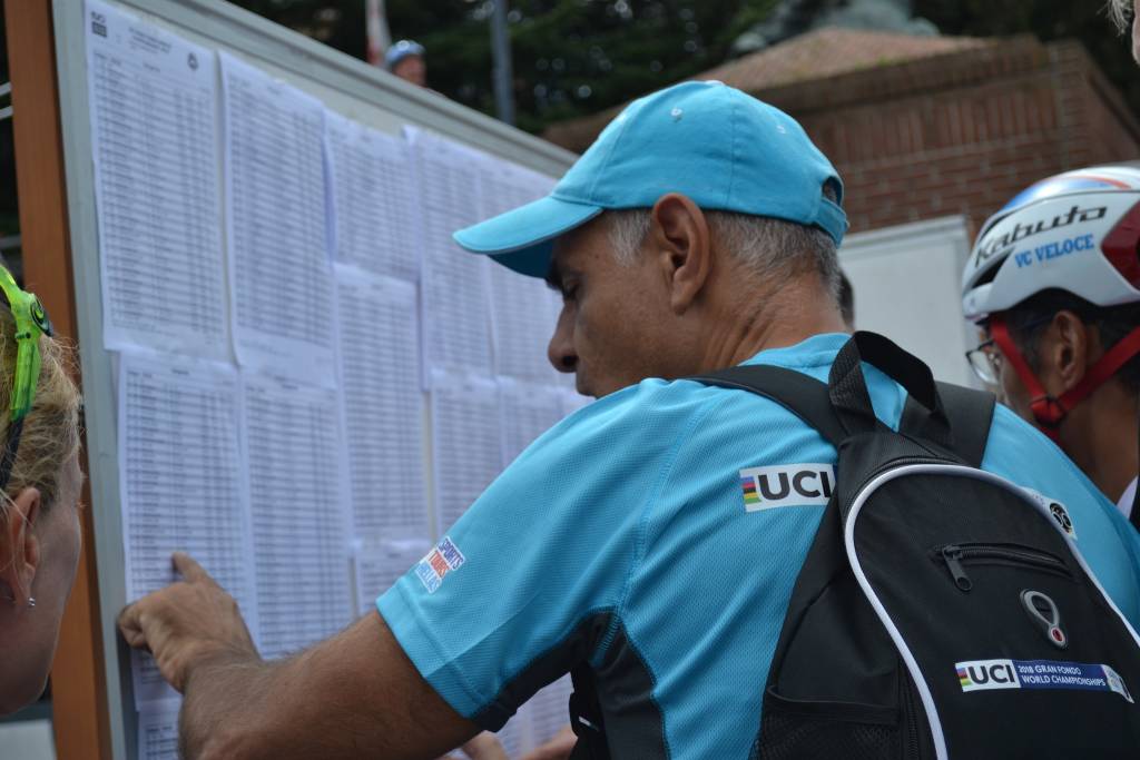 L'arrivo della Granfondo Mondiale Varese 2018