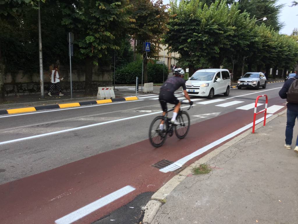 Primo giorno di scuola per la ciclabile