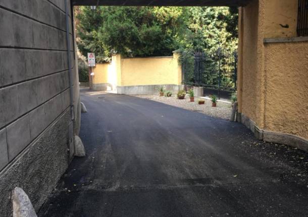 Asfaltate le strade di Cazzago Brabbia