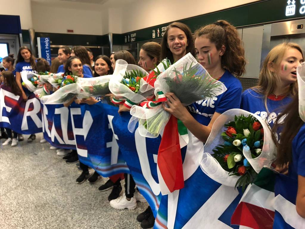 atterrano a Malpensa le ragazze terribili di pallavolo