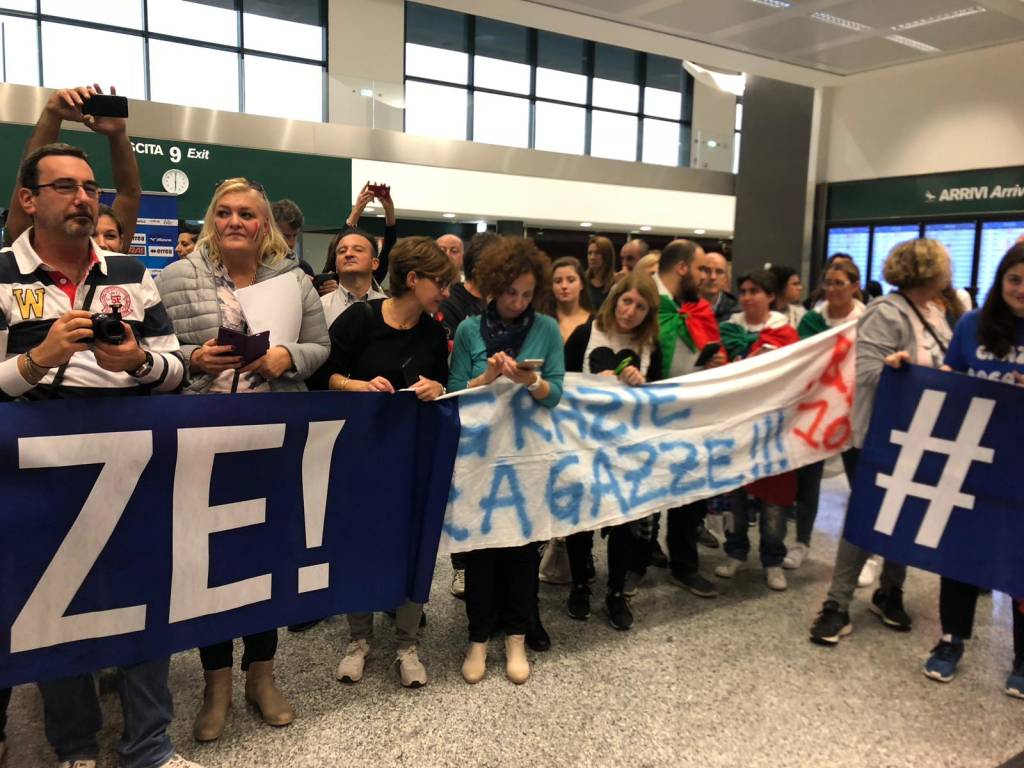 atterrano a Malpensa le ragazze terribili di pallavolo