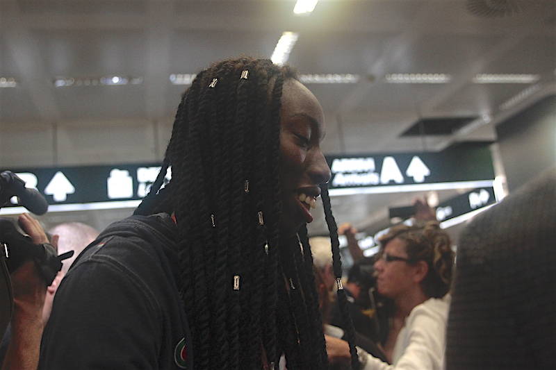 L\'arrivo della Nazionale a Malpensa