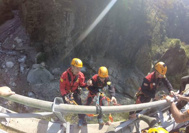 Soccorso alpino, la grande esercitazione in Val d\'Ossola