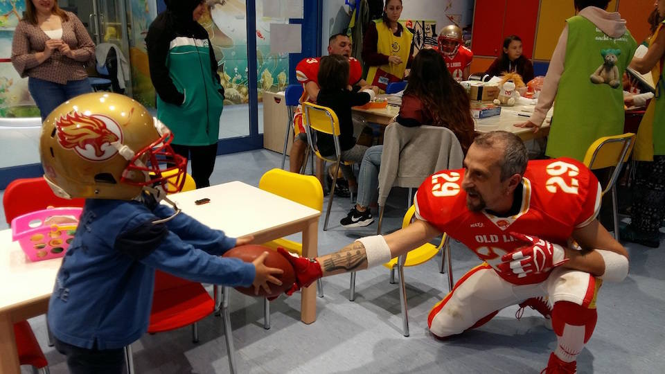Football americano in pediatria