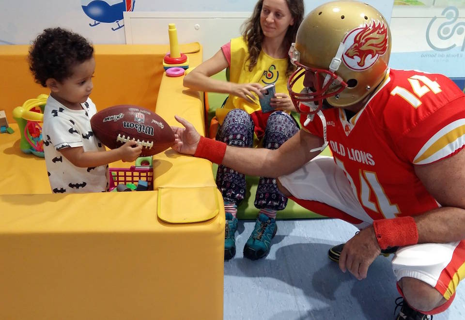 Football americano in pediatria