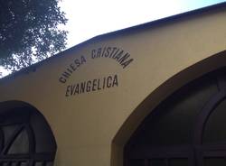 Incendio alla chiesa evangelica 