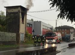 incendio cabina enel castronno