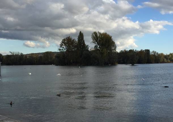 Prima/Dopo: il lago si è ripreso l’isolino