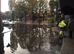 Maltempo, strade e fiumi a Castellanza 