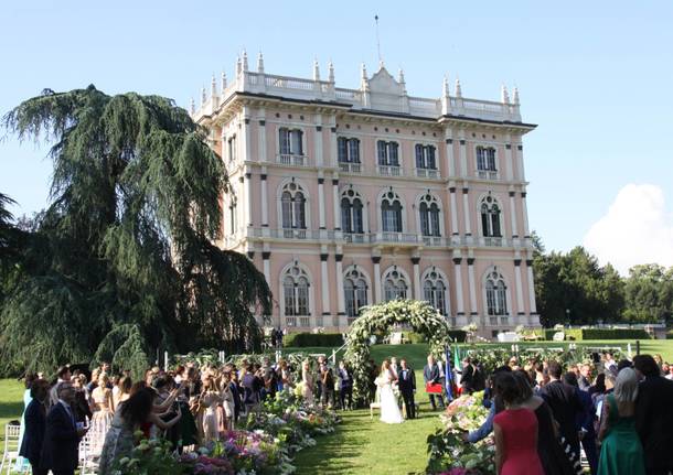 Matrimonio Filippa Lagerback e Bossani a Ville Ponti