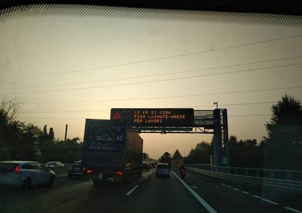 rallentamenti in autostrada