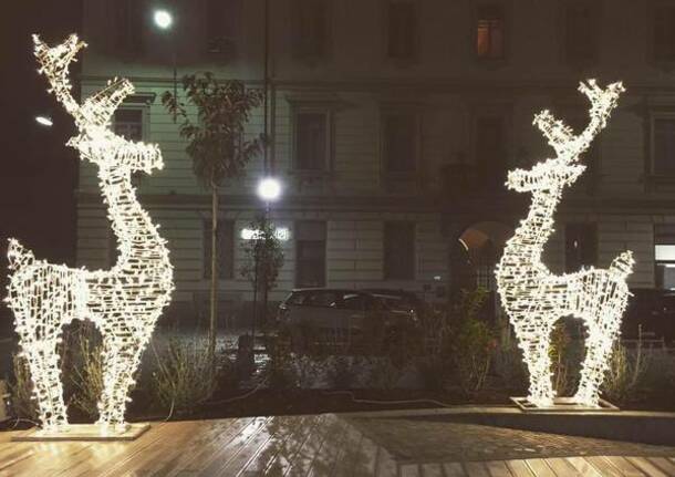 Acceso il Natale a Busto Arsizio