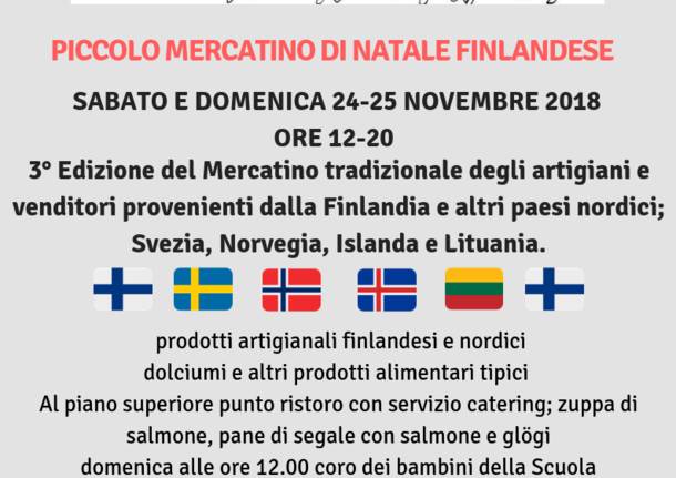 Piccolo mercatino di Natale finlandese