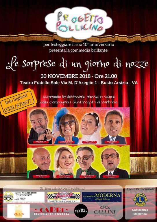 Spettacolo Teatrale \"Le sorprese di un giorno di nozze\" dei Quattrogatti di Verbania