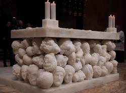 Cerimonia di dedicazione dell'altare della Basilica di Gallarate