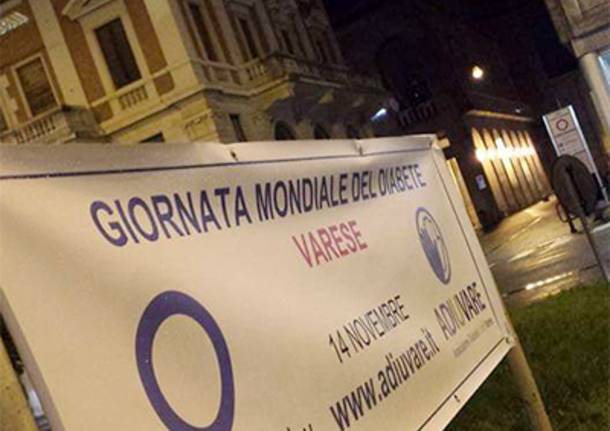 Comune e bernascone in blu contro il diabete