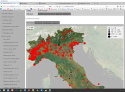 Gru migrazione nord italia