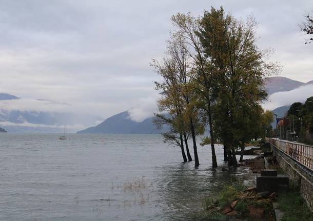 Il Lago Maggiore in piena (sabato 3 novembre)