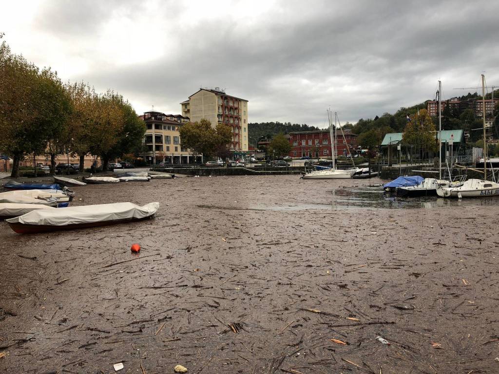 Il Lago Maggiore sempre più alto (foto del 2 novembre)