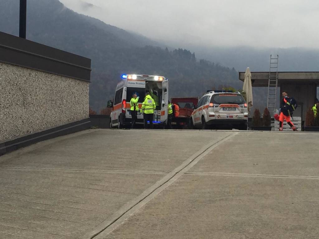 Incidente sul lavoro a Cuveglio
