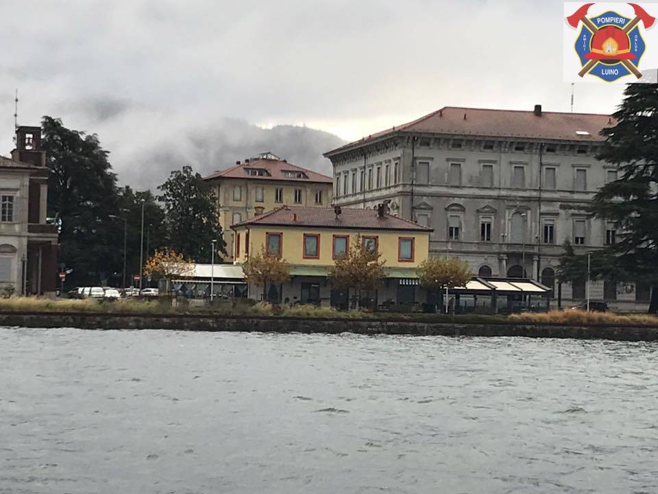 La piena del lago Maggiore a Luino, 7 novembre 2018